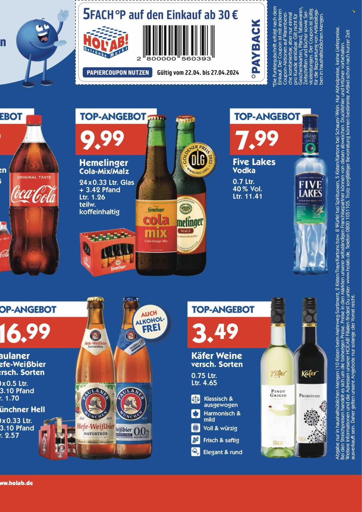 Hol'ab! Getränkemarkt Prospekte  - 22.04.2024 - 27.04.2024. Seite 3