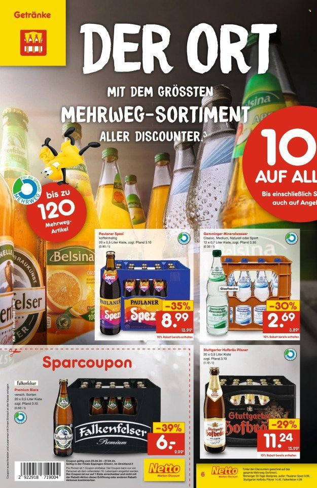 Netto Marken-Discount Prospekte  - 23.04.2024 - 27.04.2024. Seite 6