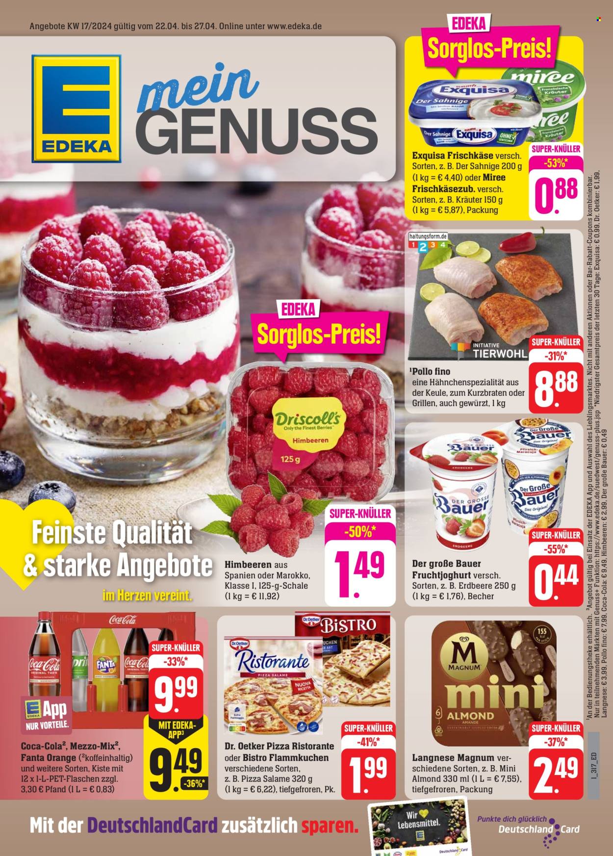Edeka Prospekte  - 22.04.2024 - 27.04.2024. Seite 1