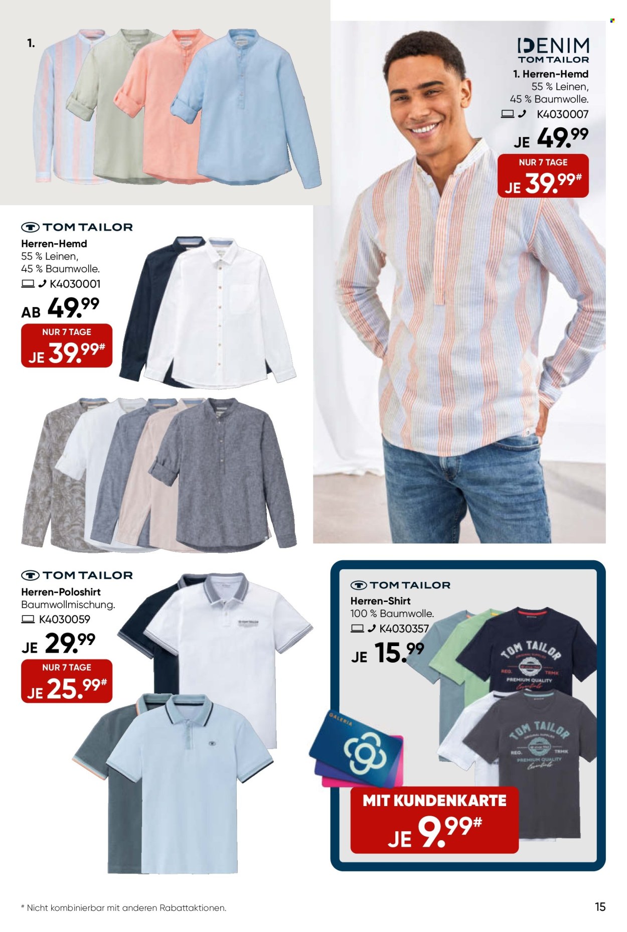 GALERIA Karstadt Kaufhof Prospekte  - 24.04.2024 - 30.04.2024. Seite 15