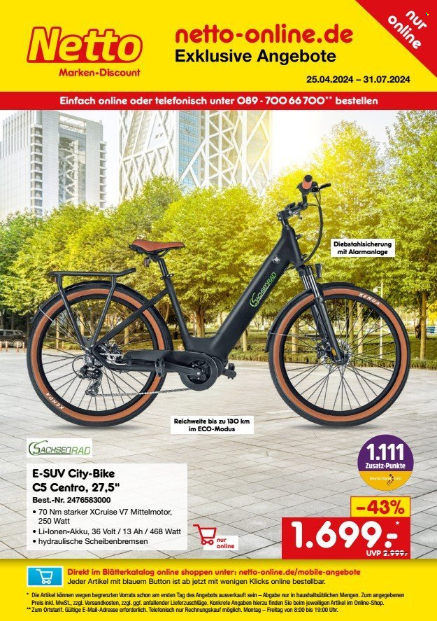 Netto Marken-Discount Prospekte  - 25.04.2024 - 31.07.2024. Seite 1