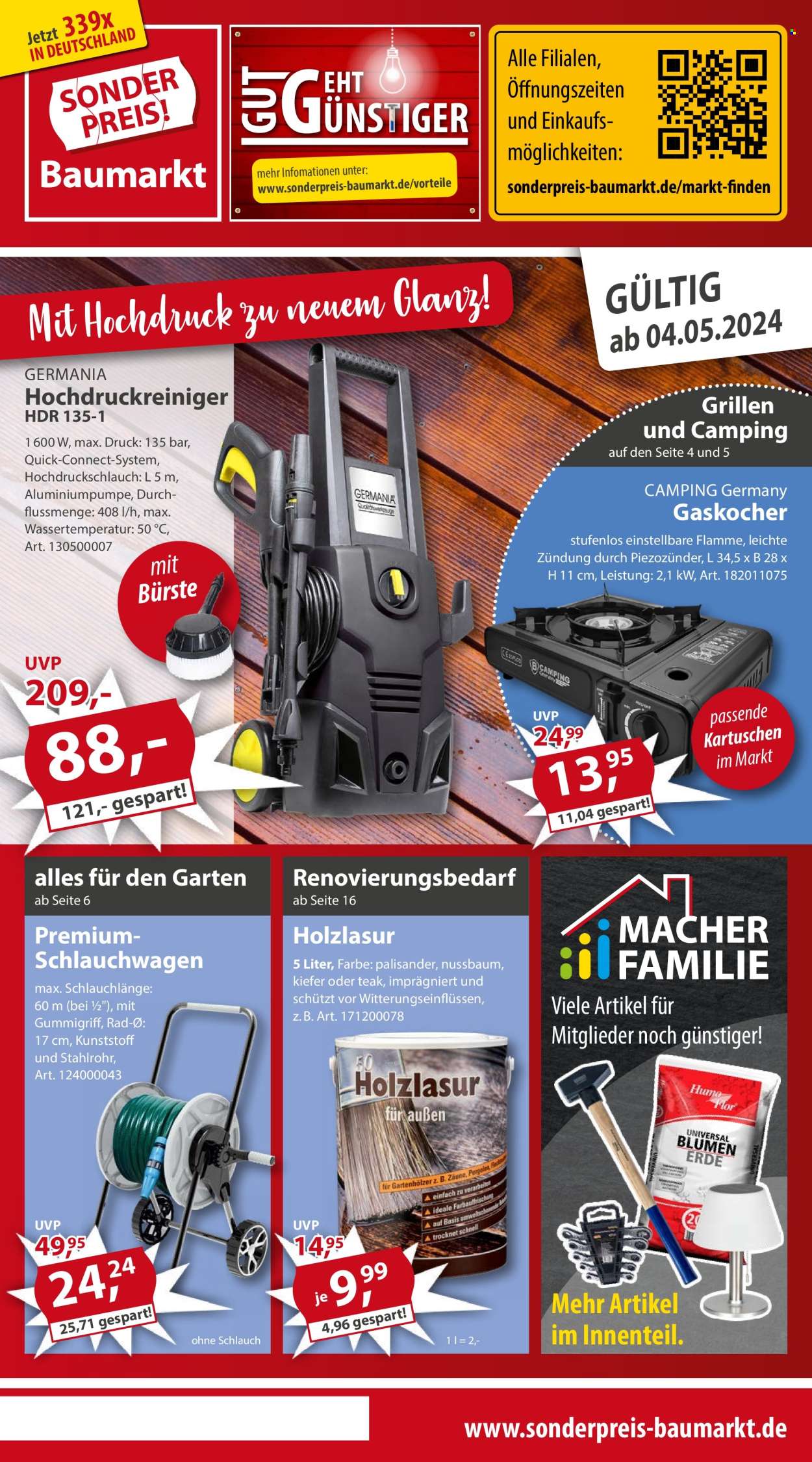 Sonderpreis-Baumarkt Prospekte  - 4.05.2024 - 10.05.2024. Seite 1
