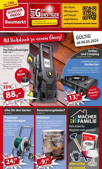 Prospekte Sonderpreis-Baumarkt - 4.05.2024 - 10.05.2024.