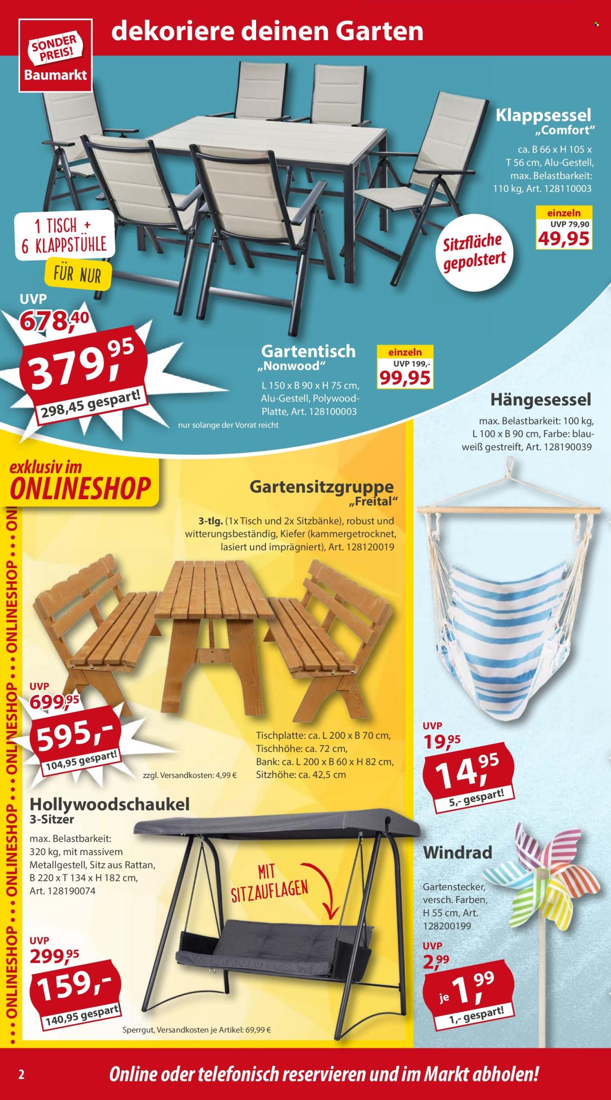 Sonderpreis-Baumarkt Prospekte  - 4.05.2024 - 10.05.2024. Seite 2