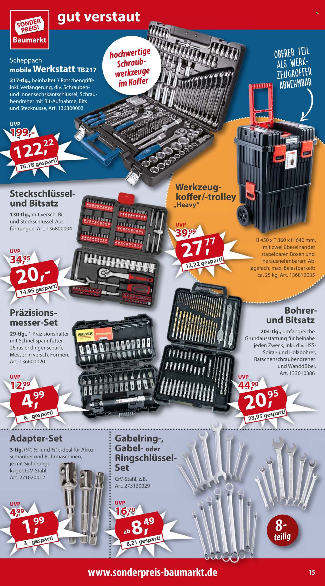 Sonderpreis-Baumarkt Prospekte  - 4.05.2024 - 10.05.2024. Seite 15