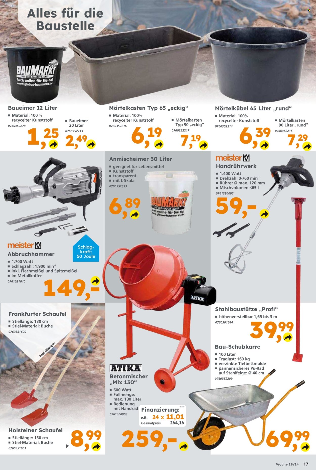Globus Baumarkt Prospekte  - 29.04.2024 - 4.05.2024. Seite 17