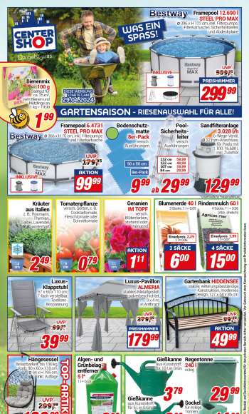 Prospekte CENTERSHOP - 29.04.2024 - 4.05.2024.