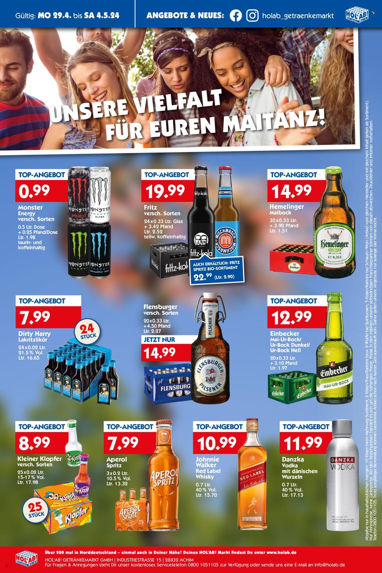 Hol'ab! Getränkemarkt Prospekte  - 29.04.2024 - 4.05.2024. Seite 8