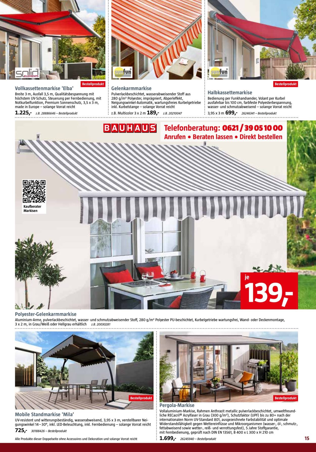 Bauhaus Prospekte  - 27.04.2024 - 1.06.2024. Seite 15