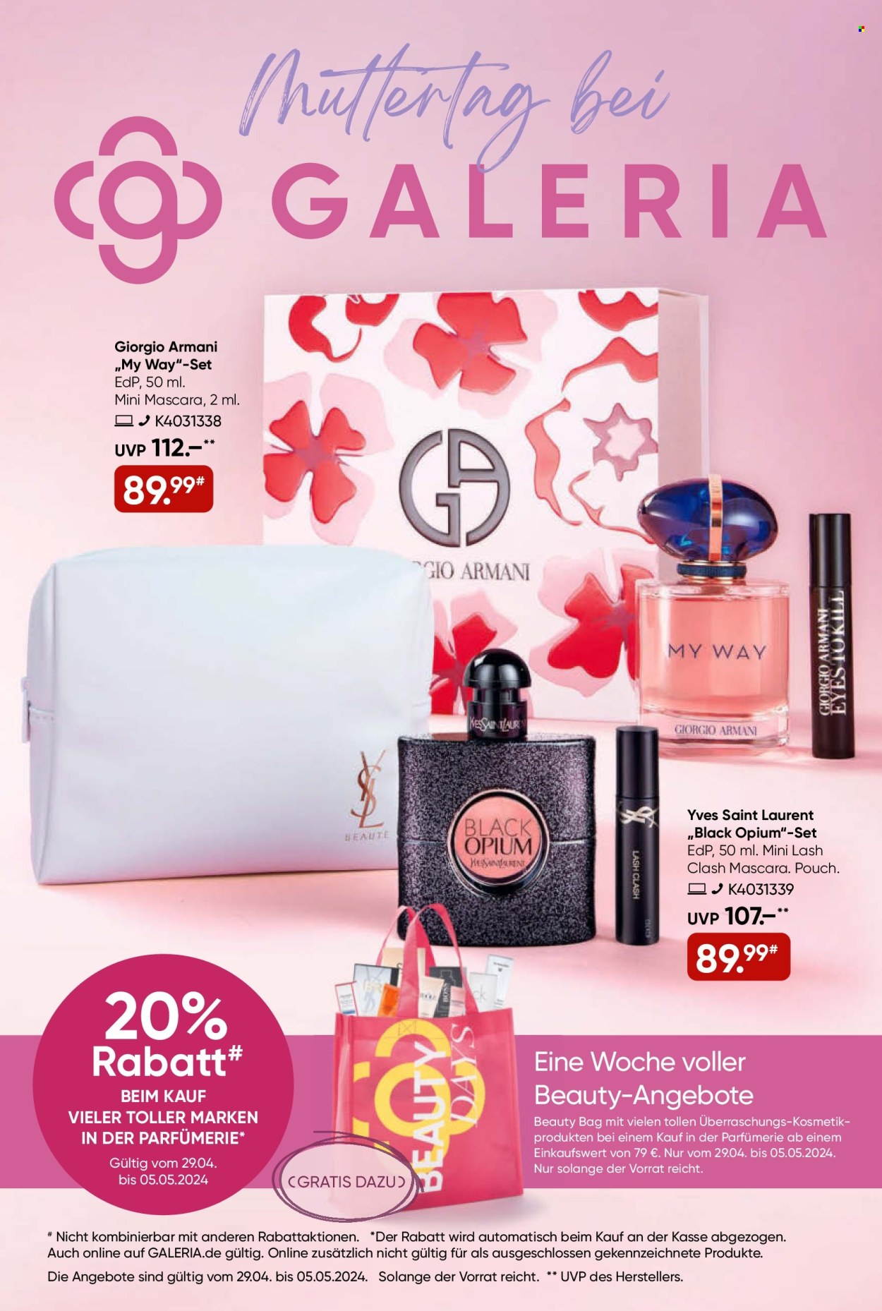 GALERIA Karstadt Kaufhof Prospekte  - 29.04.2024 - 5.05.2024. Seite 1