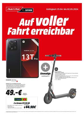 Prospekte MediaMarkt - 25.04.2024 - 2.05.2024.