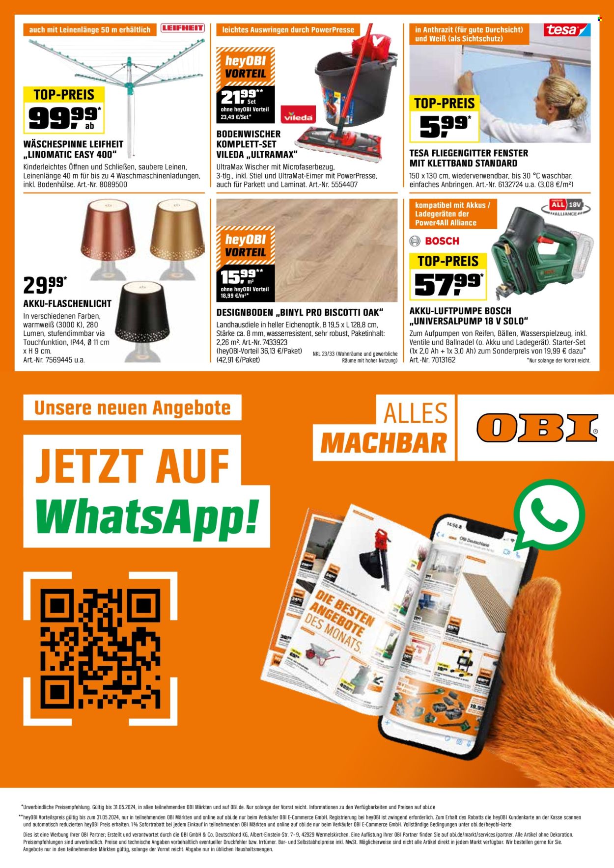 OBI Prospekte  - 2.05.2024 - 31.05.2024. Seite 16