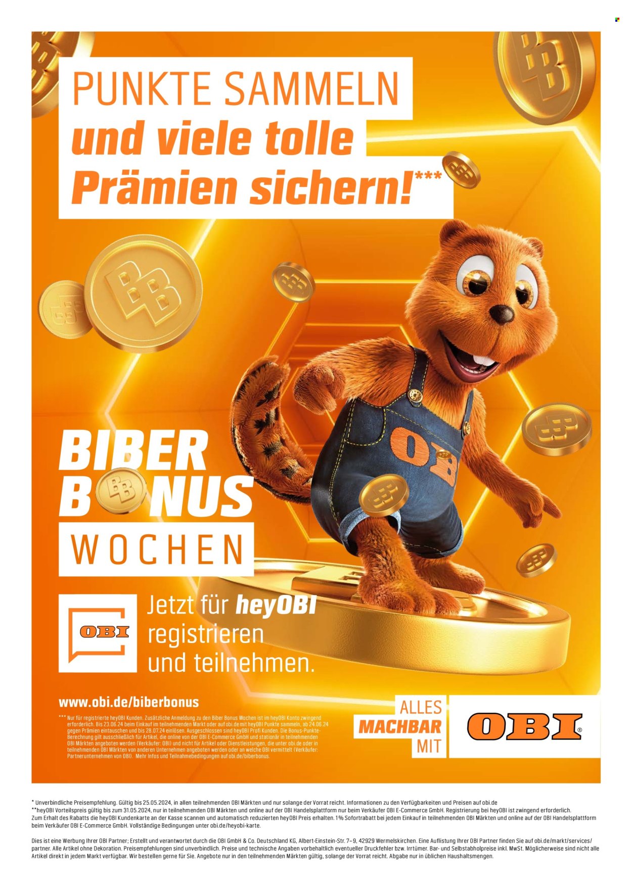 OBI Prospekte  - 3.05.2024 - 25.05.2024. Seite 20