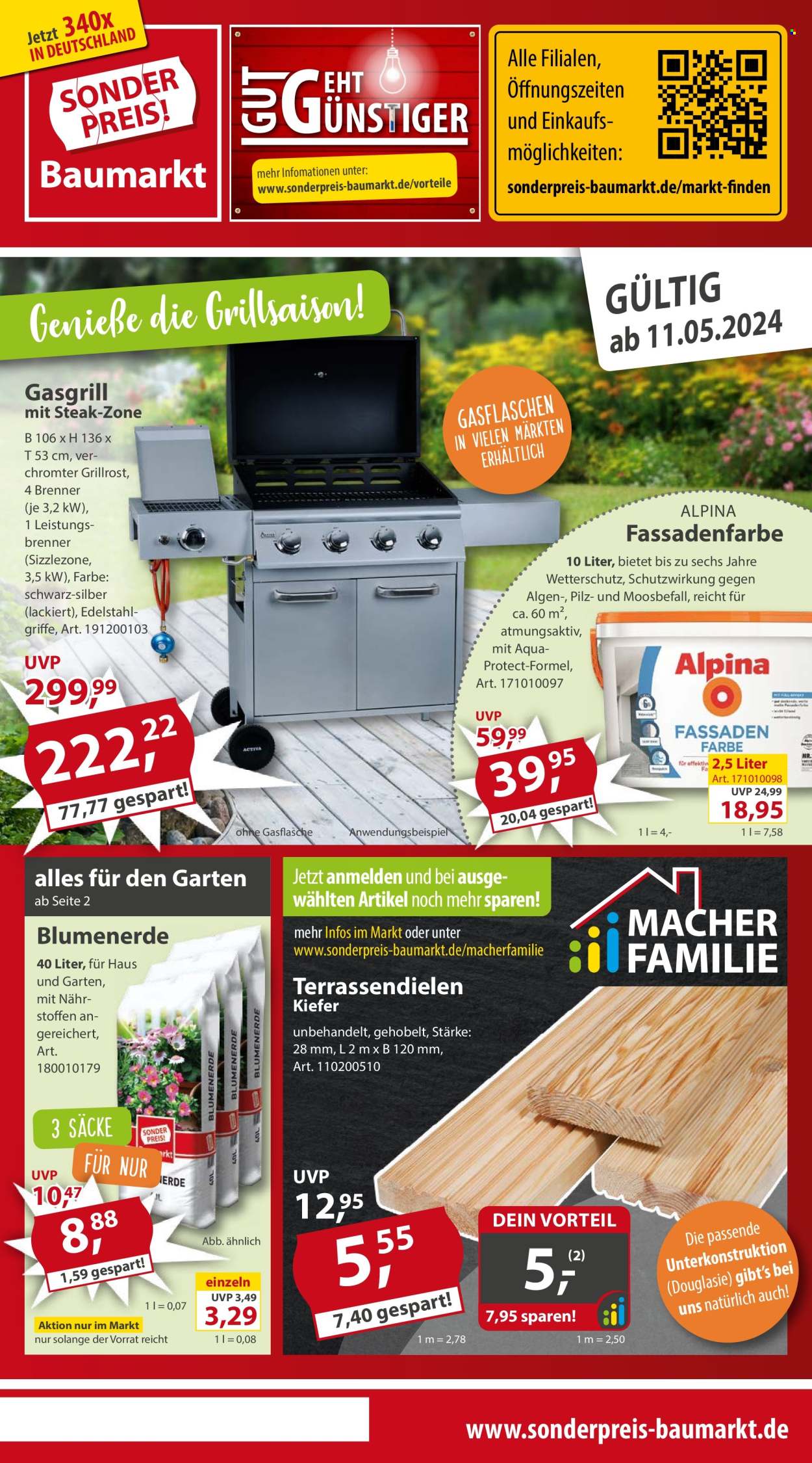 Sonderpreis-Baumarkt Prospekte  - 11.05.2024 - 17.05.2024. Seite 1