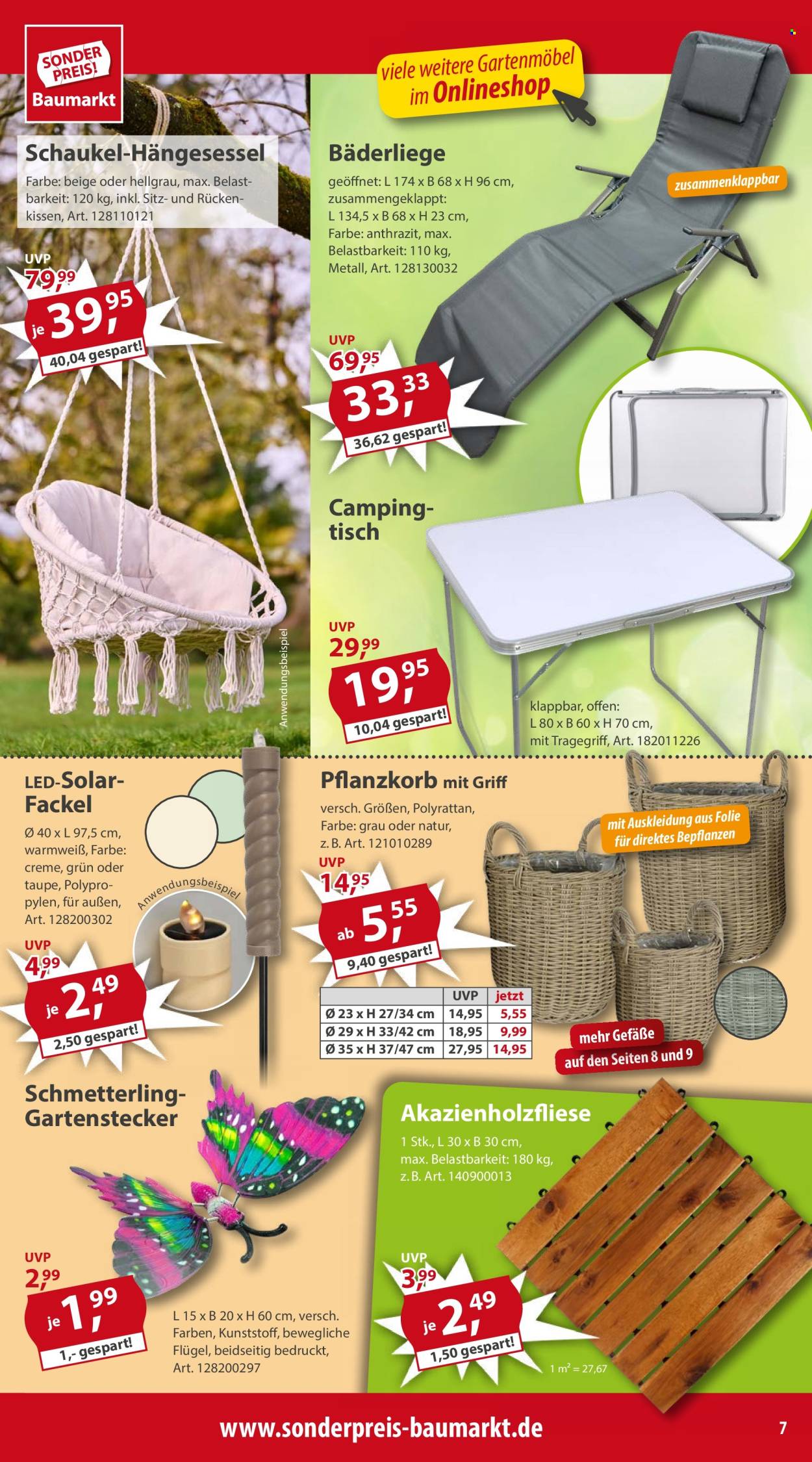 Sonderpreis-Baumarkt Prospekte  - 11.05.2024 - 17.05.2024. Seite 7