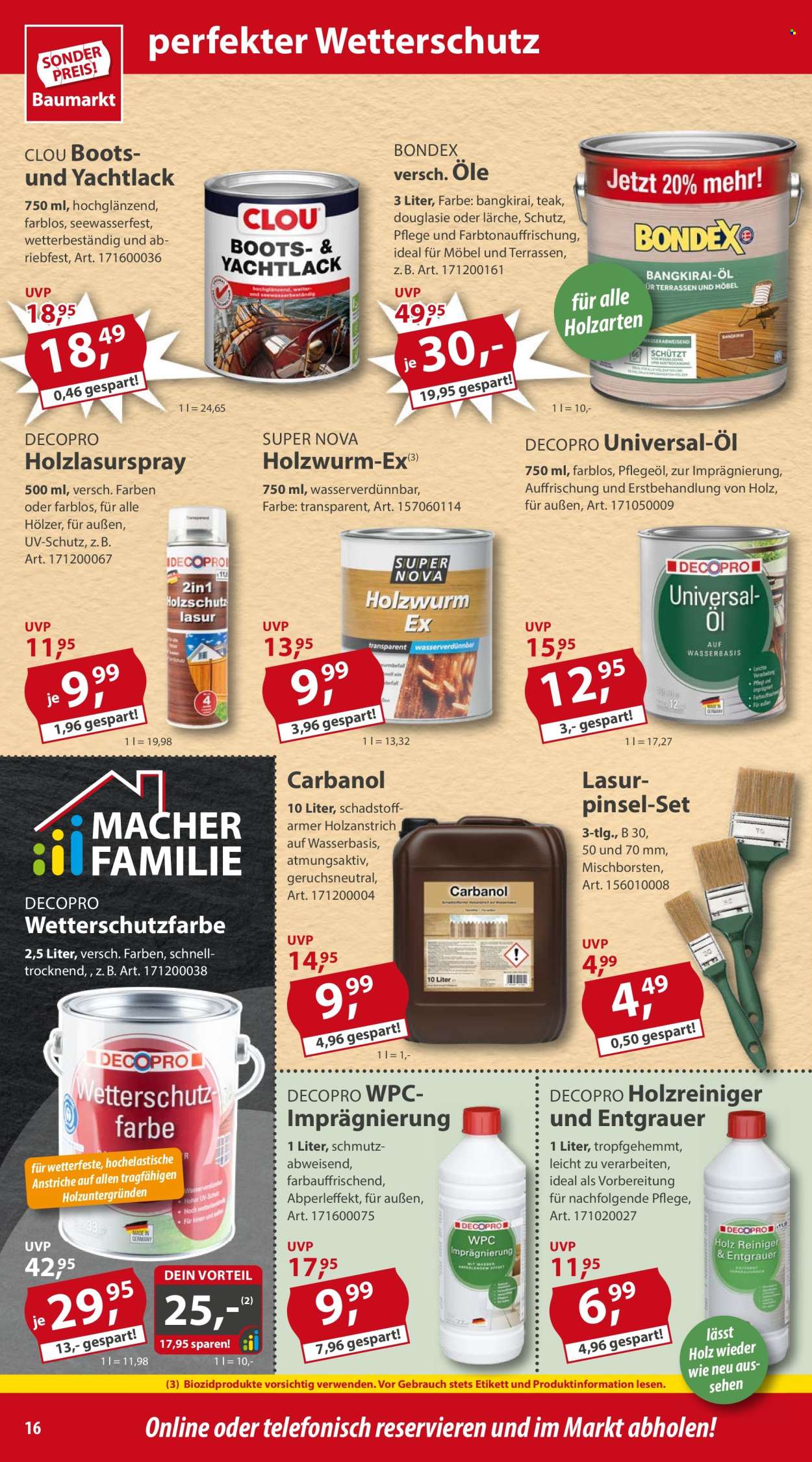 Sonderpreis-Baumarkt Prospekte  - 11.05.2024 - 17.05.2024. Seite 16