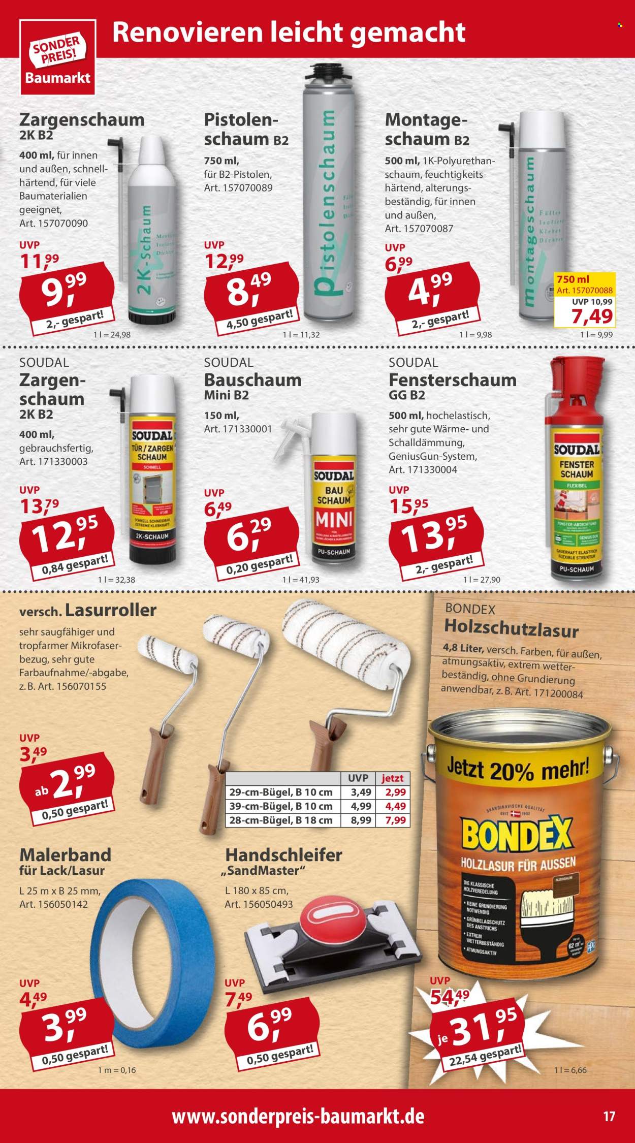 Sonderpreis-Baumarkt Prospekte  - 11.05.2024 - 17.05.2024. Seite 17