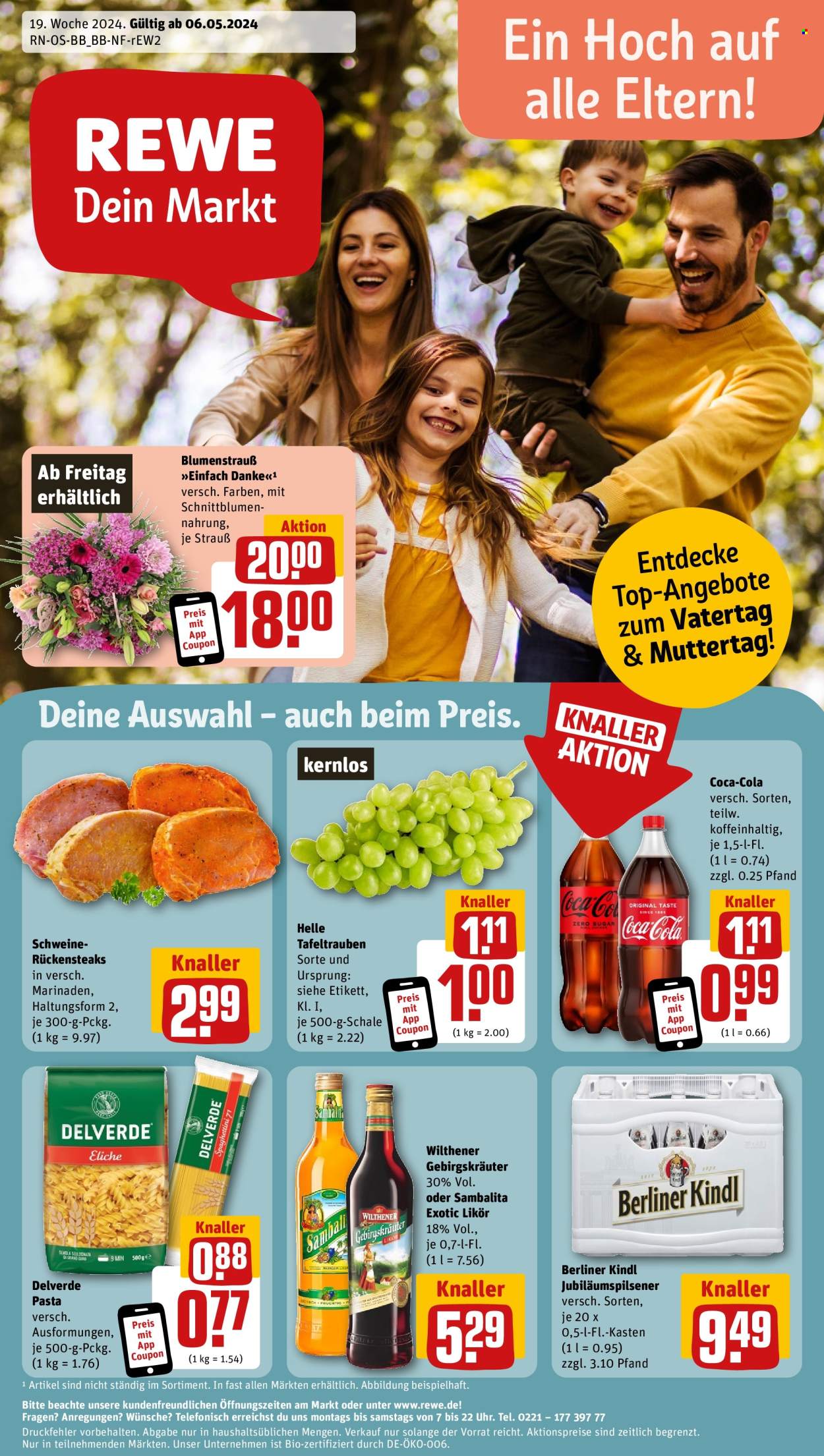 REWE Prospekte  - 6.05.2024 - 11.05.2024. Seite 1