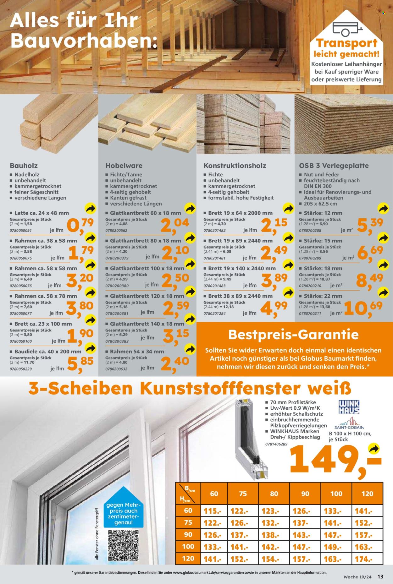 Globus Baumarkt Prospekte  - 6.05.2024 - 11.05.2024. Seite 13