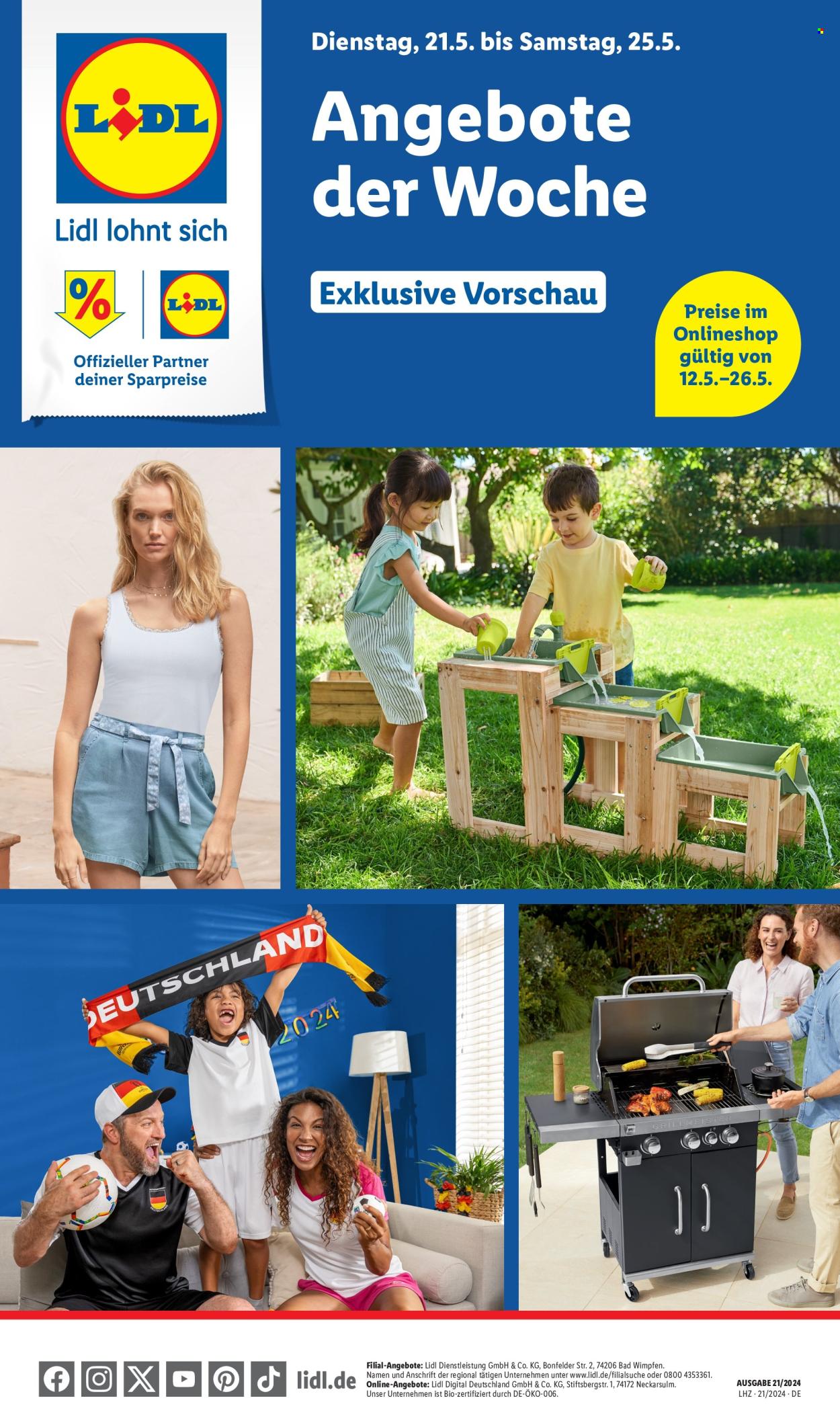 Lidl Prospekte  - 21.05.2024 - 25.05.2024. Seite 1