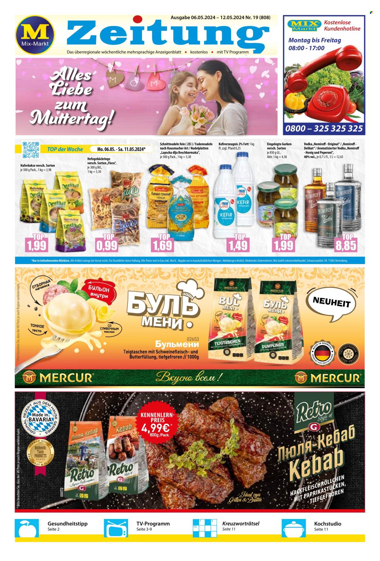 Mix Markt Prospekte  - 6.05.2024 - 12.05.2024. Seite 1