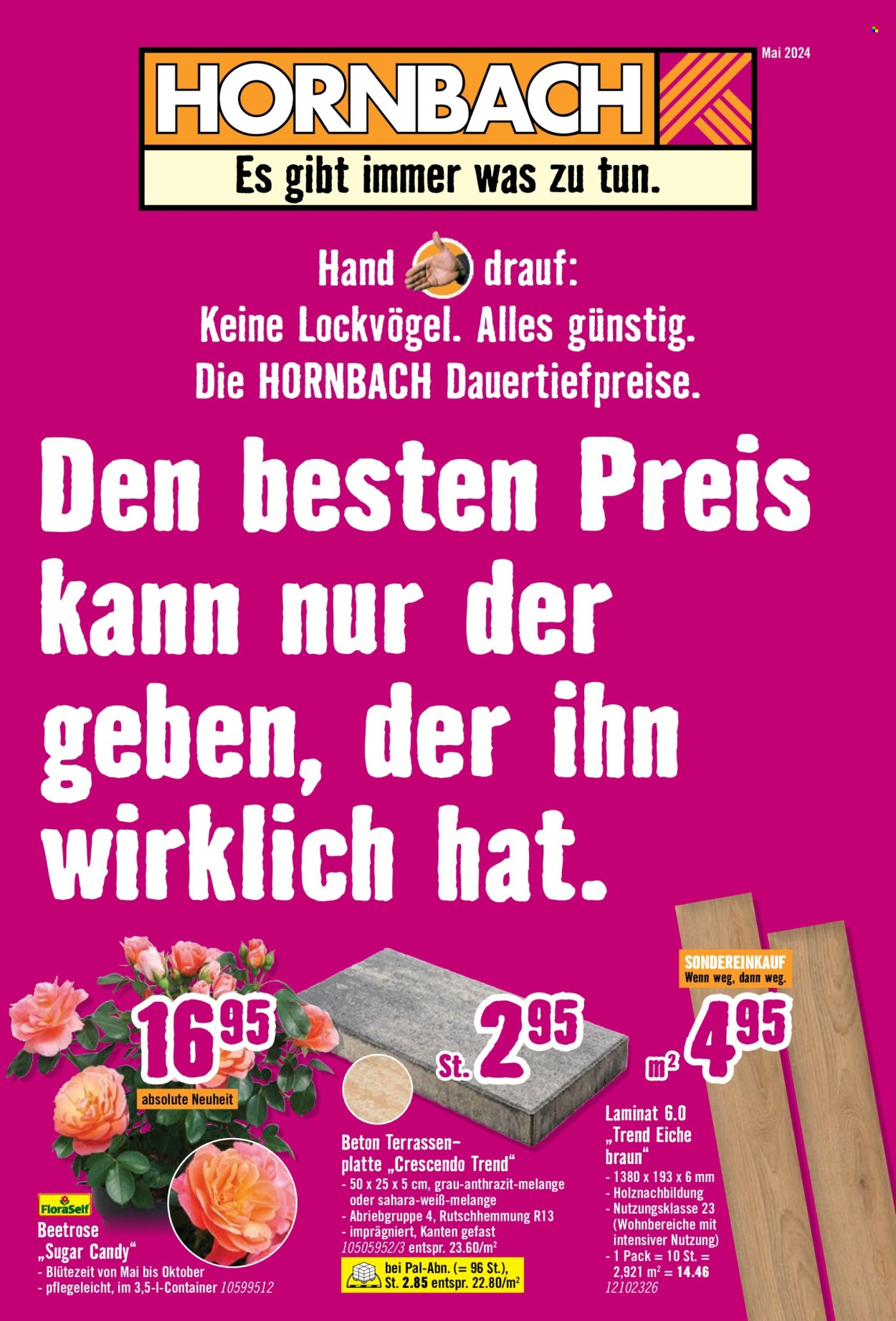 Hornbach Prospekte  - 7.05.2024 - 5.06.2024. Seite 1