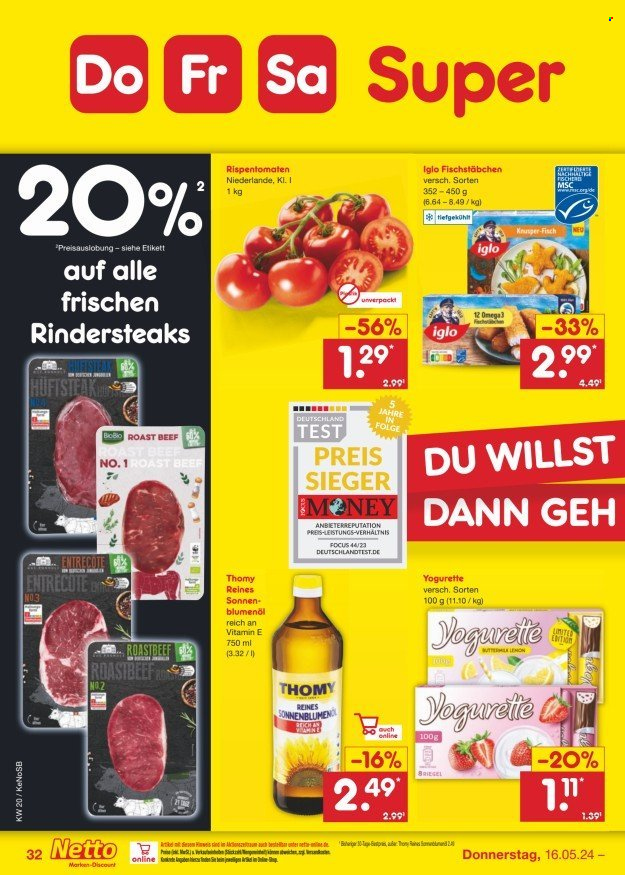 Netto Marken-Discount Prospekte  - 13.05.2024 - 18.05.2024. Seite 38