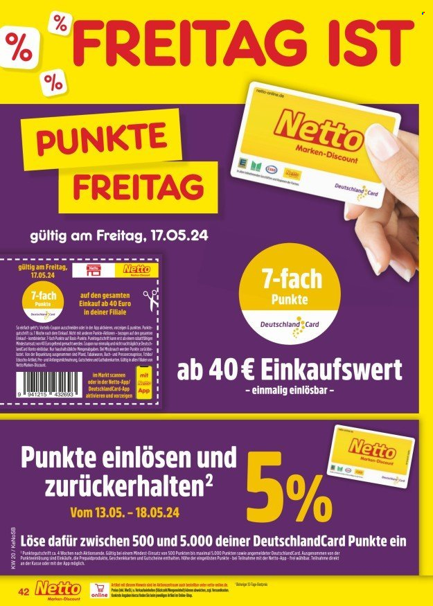 Netto Marken-Discount Prospekte  - 13.05.2024 - 18.05.2024. Seite 48