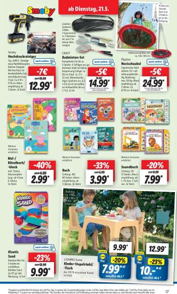 thumbnail - LIVARNO home Kinder- Stapelstuhl / - Tisch