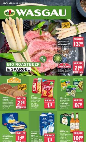 Prospekte Wasgau - 13.05.2024 - 18.05.2024.