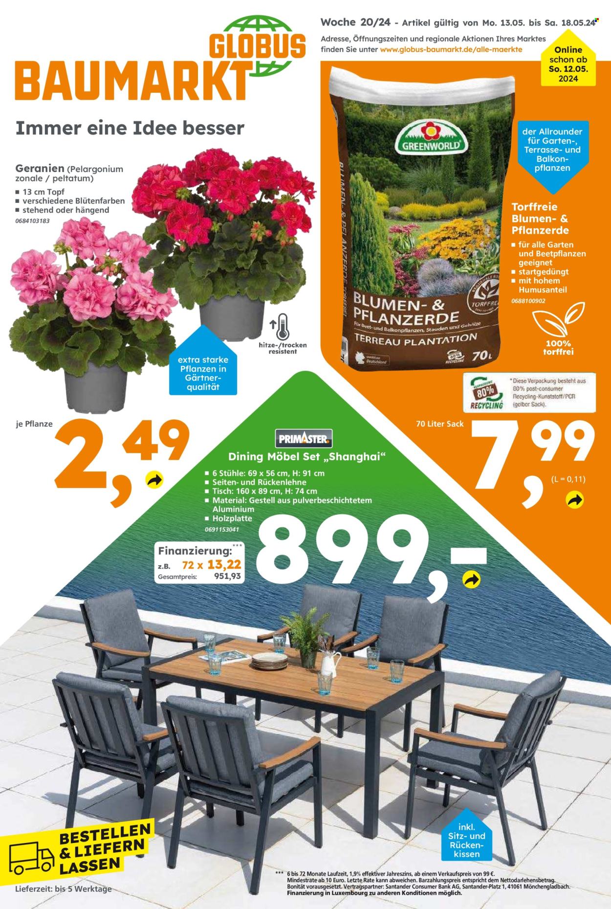 Globus Baumarkt Prospekte  - 13.05.2024 - 18.05.2024. Seite 1