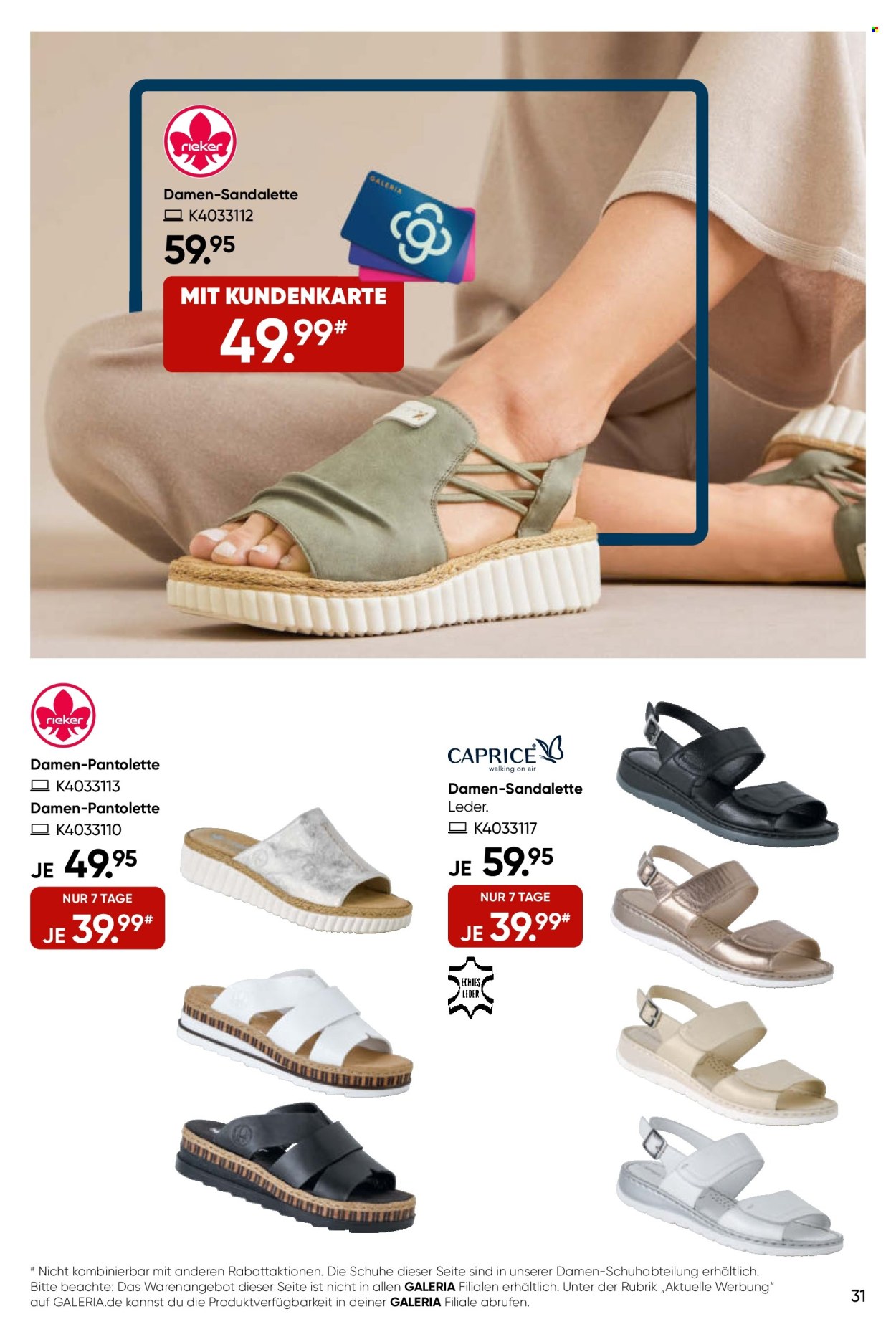 GALERIA Karstadt Kaufhof Prospekte  - 15.05.2024 - 21.05.2024. Seite 31