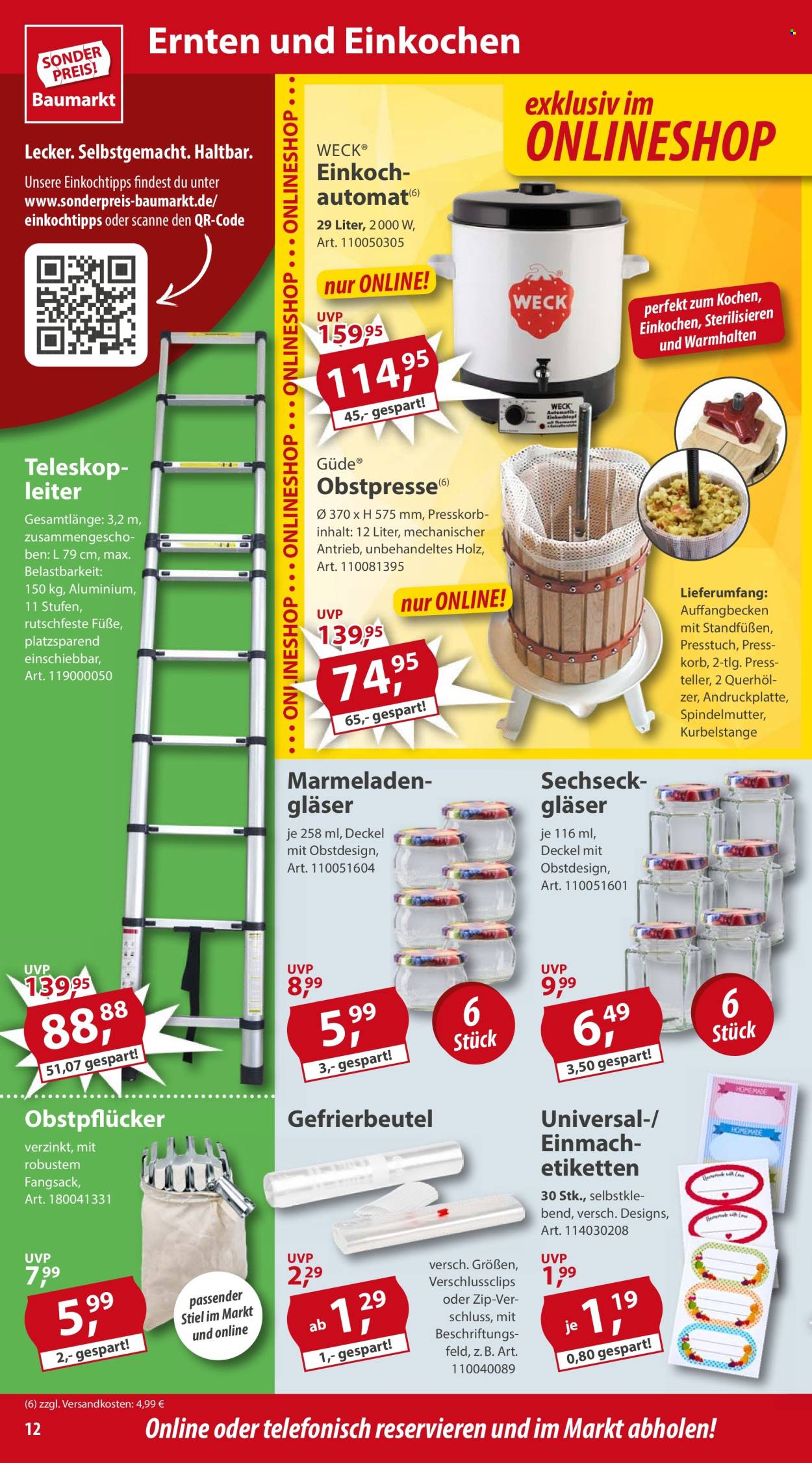 Sonderpreis-Baumarkt Prospekte  - 25.05.2024 - 31.05.2024. Seite 12