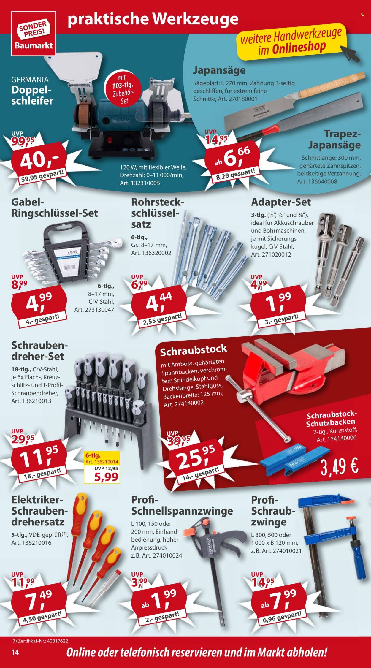 Sonderpreis-Baumarkt Prospekte  - 25.05.2024 - 31.05.2024. Seite 14