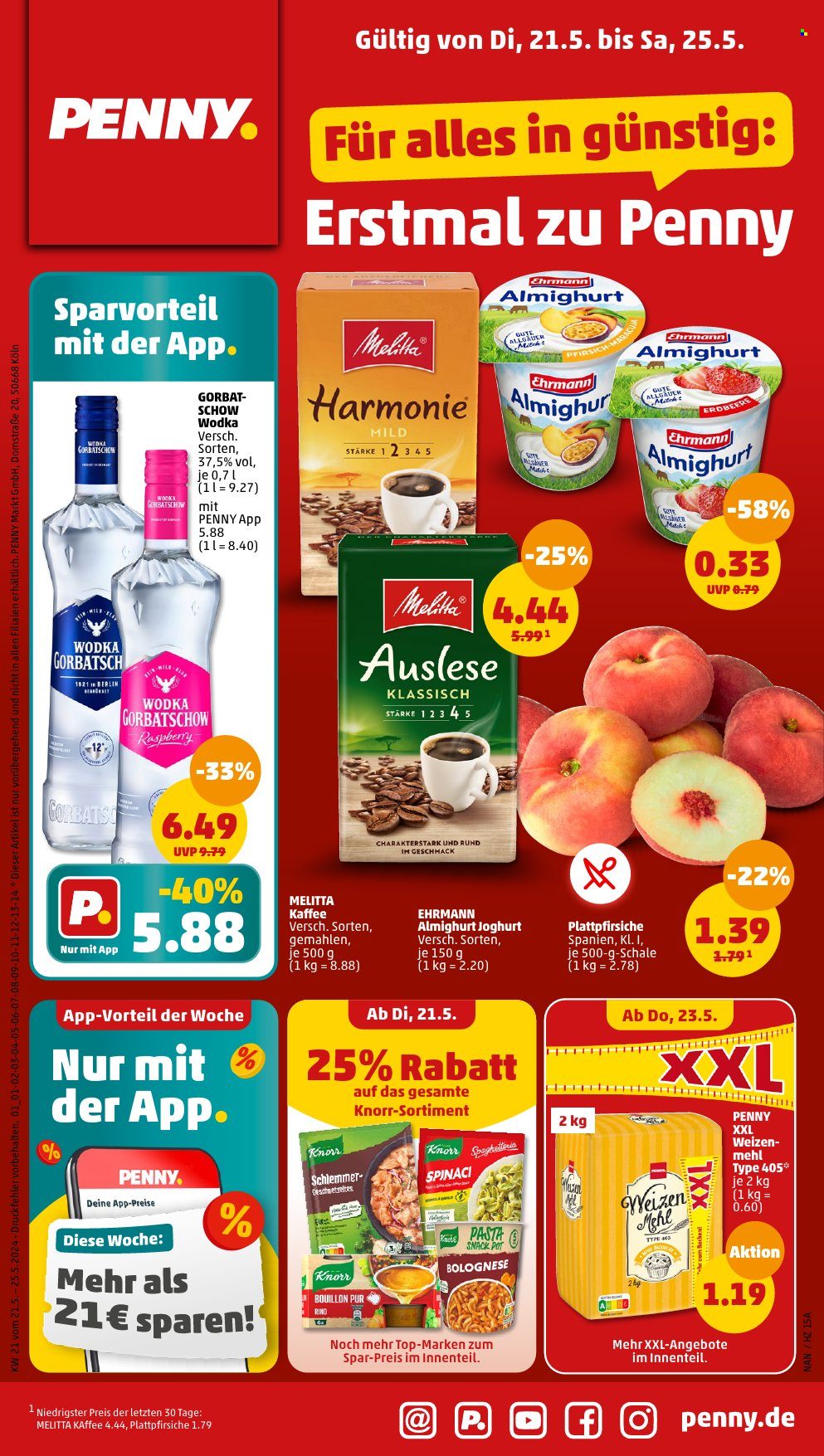Penny Prospekte  - 21.05.2024 - 25.05.2024. Seite 1