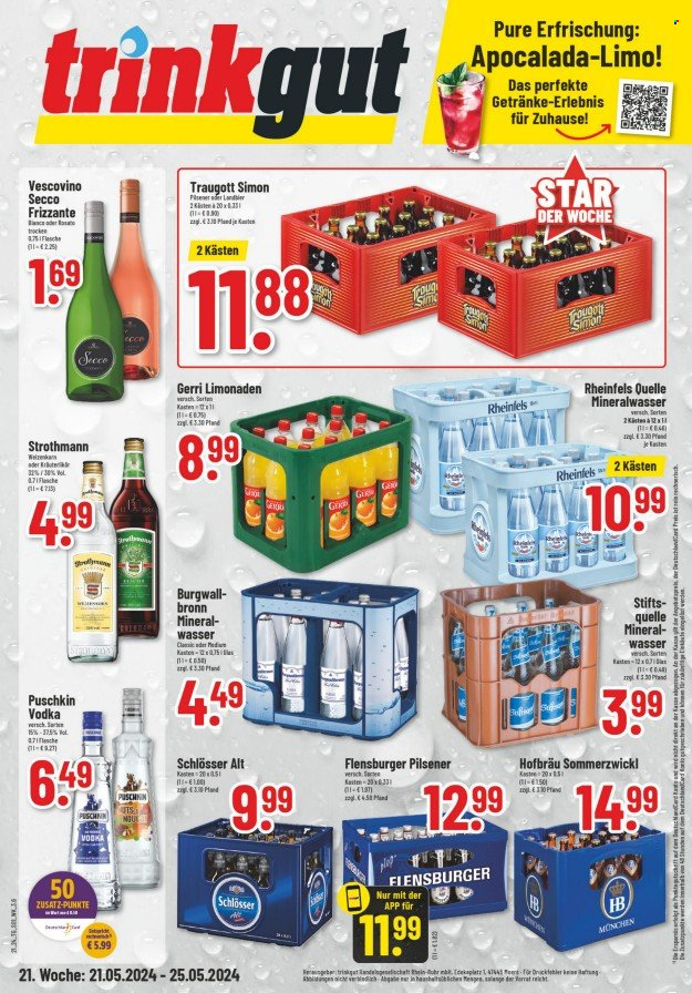 trinkgut Prospekte  - 21.05.2024 - 25.05.2024. Seite 1