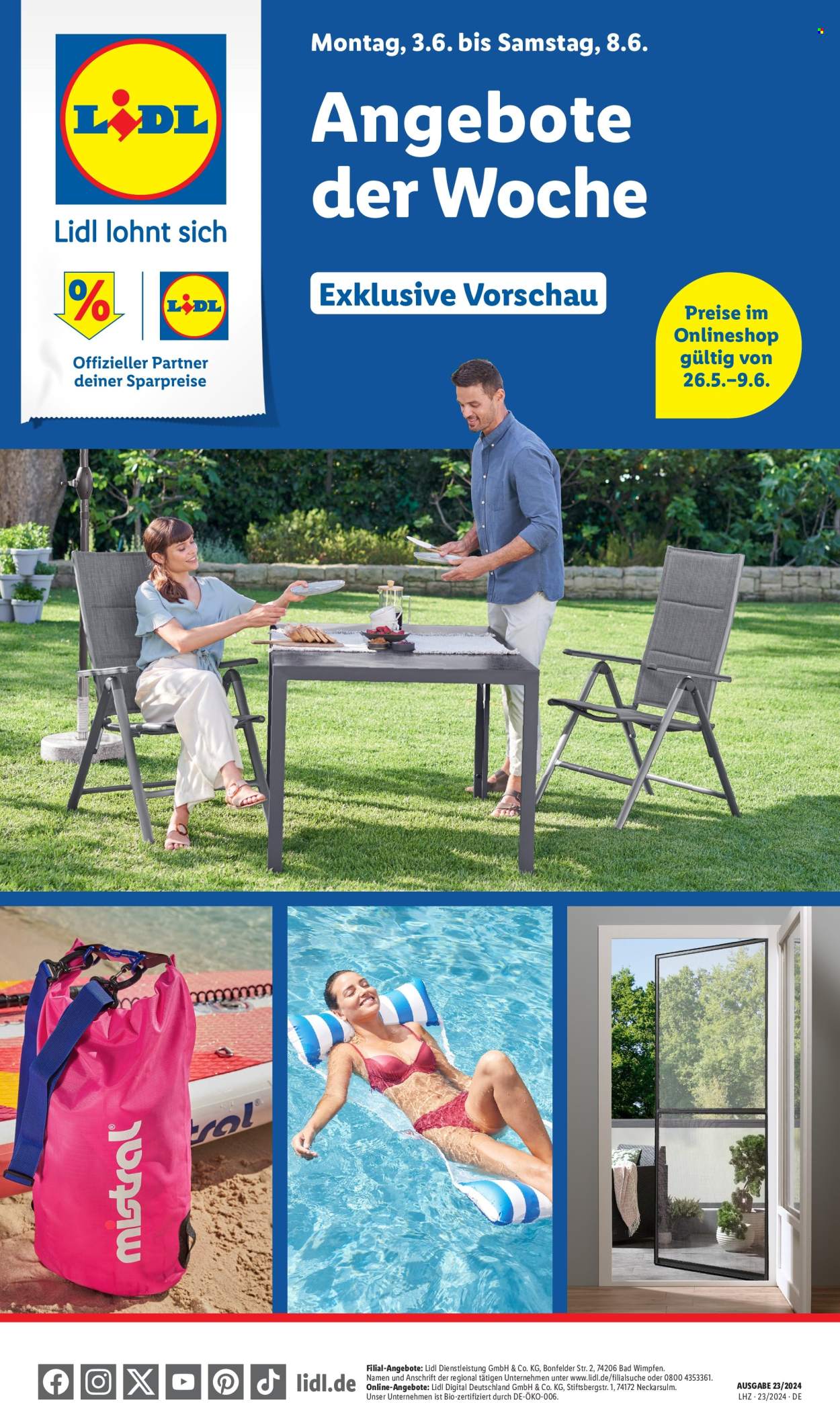 Lidl Prospekte  - 3.06.2024 - 8.06.2024. Seite 1