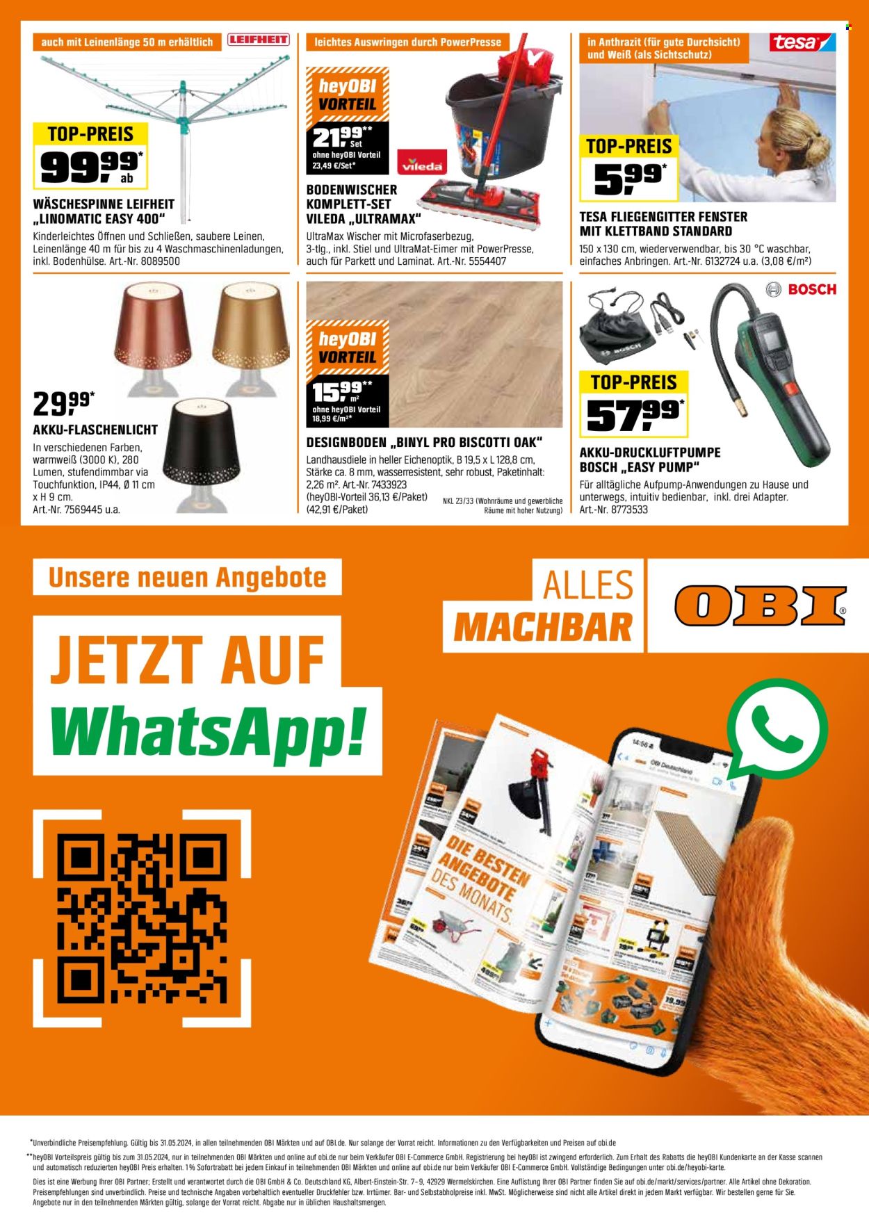 OBI Prospekte  - 17.05.2024 - 31.05.2024. Seite 16