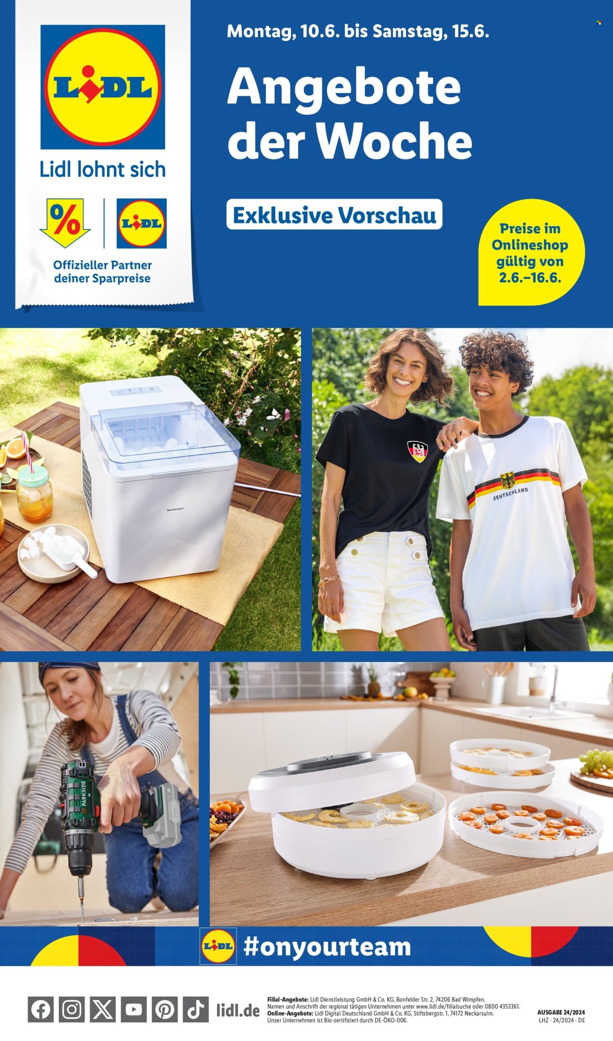 Lidl Prospekte  - 10.06.2024 - 15.06.2024. Seite 1