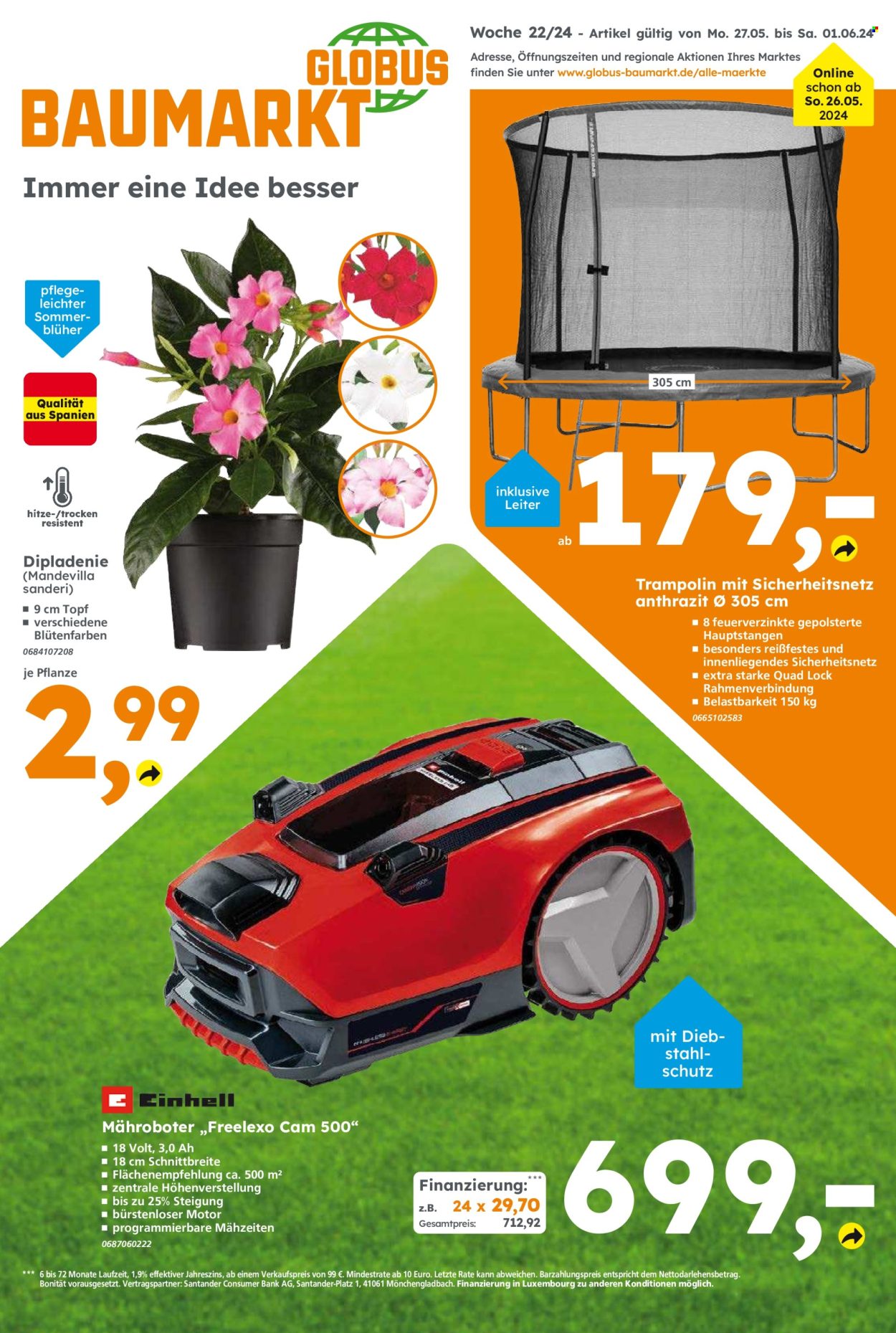 Globus Baumarkt Prospekte  - 27.05.2024 - 1.06.2024. Seite 1