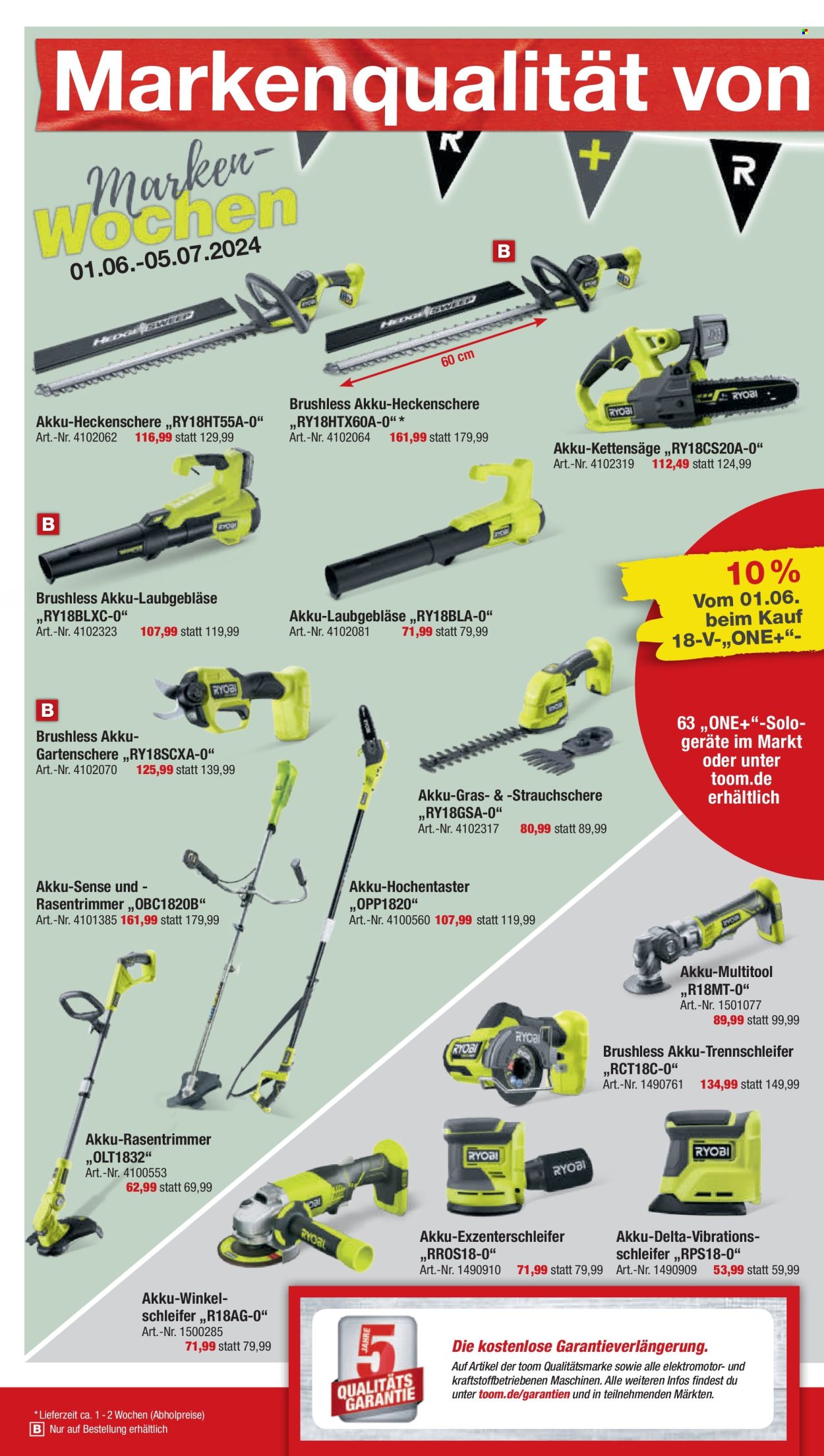 toom Baumarkt Prospekte  - 1.06.2024 - 7.06.2024. Seite 10