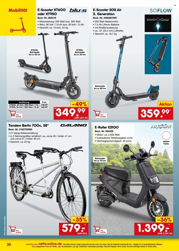Netto Marken-Discount Prospekte  - 1.06.2024 - 30.06.2024. Seite 38