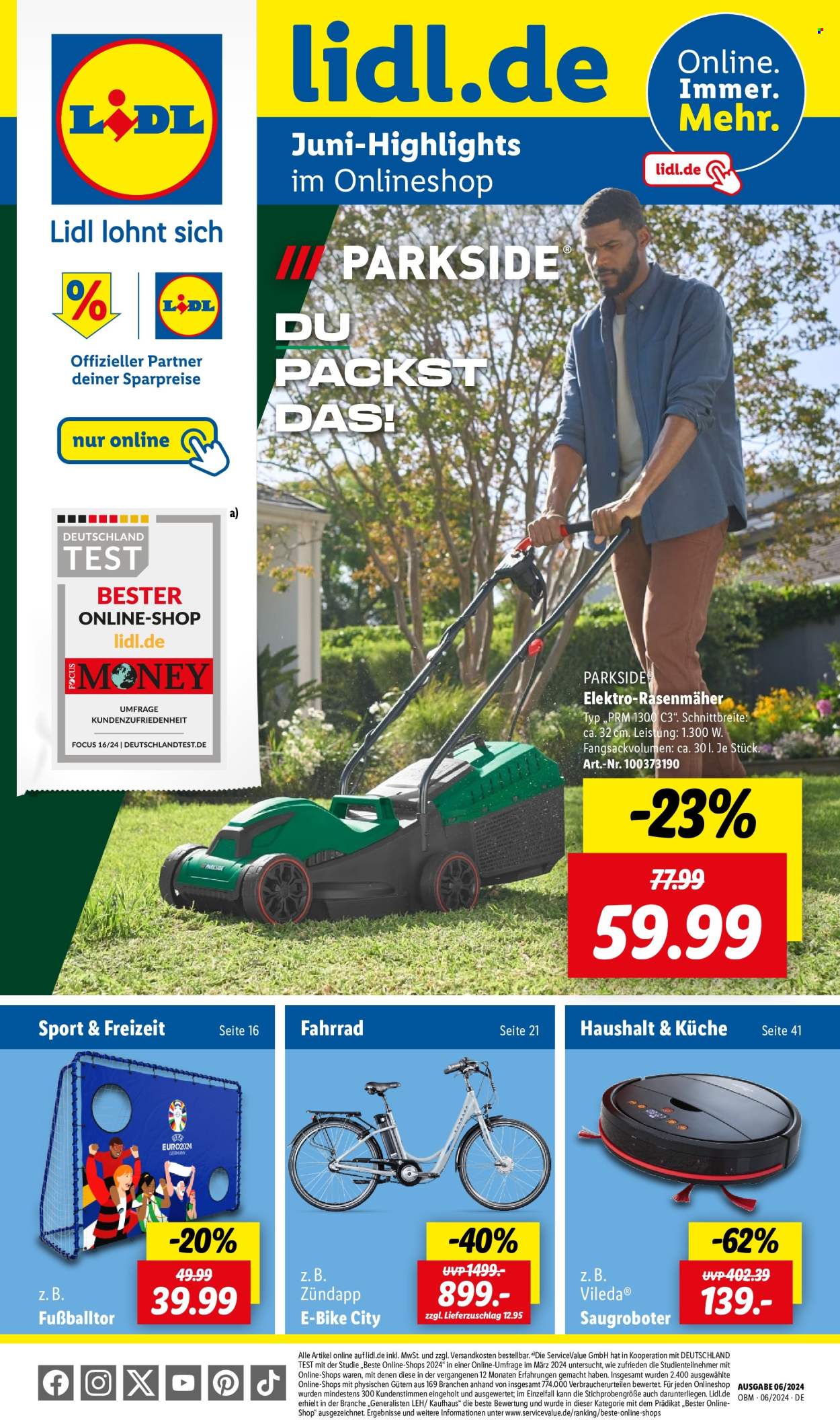 Lidl Prospekte  - 1.06.2024 - 30.06.2024. Seite 1