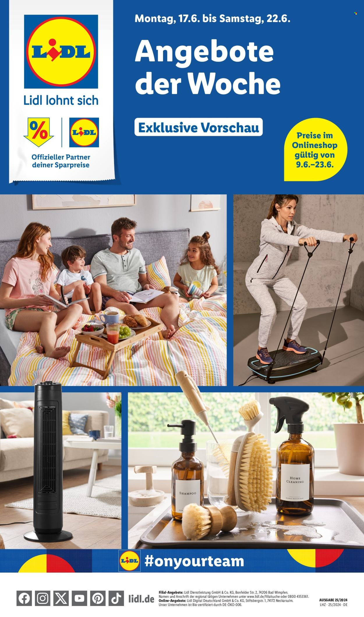 Lidl Prospekte  - 17.06.2024 - 22.06.2024. Seite 1