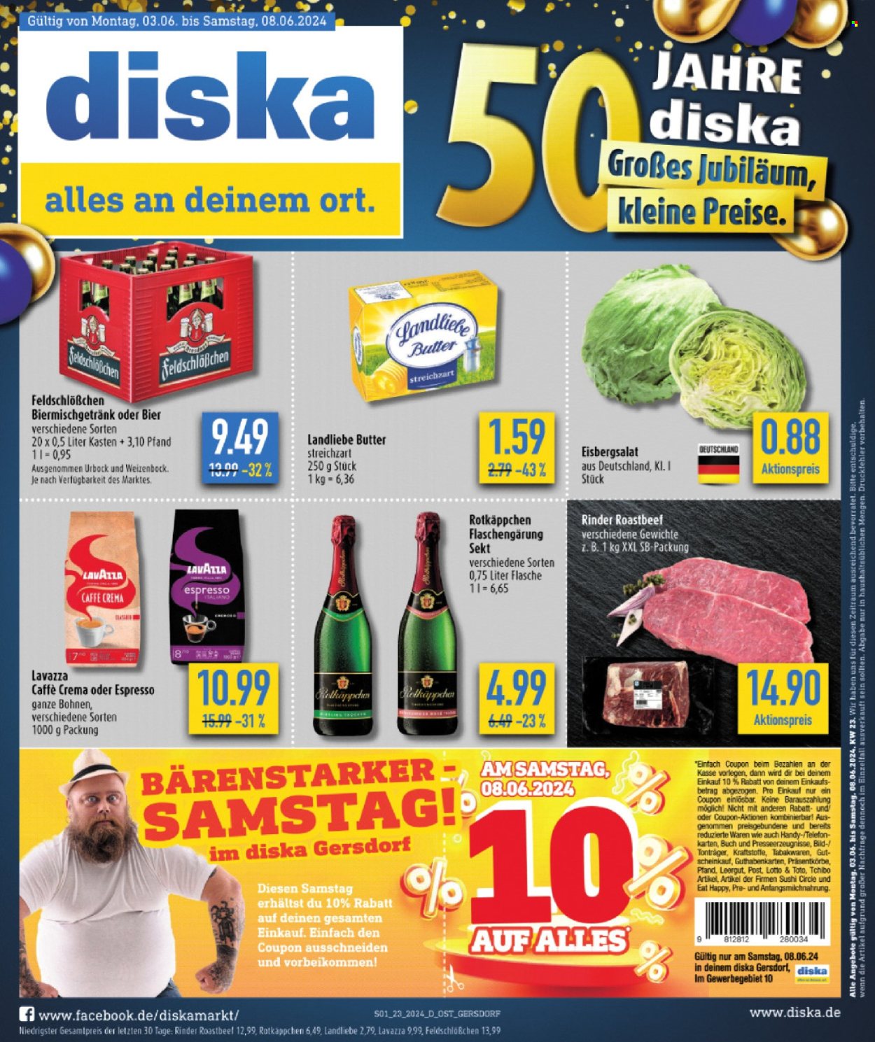 Diska Prospekte  - 3.06.2024 - 8.06.2024. Seite 1