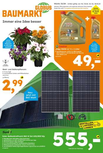 Prospekte Globus Baumarkt - 3.06.2024 - 8.06.2024.