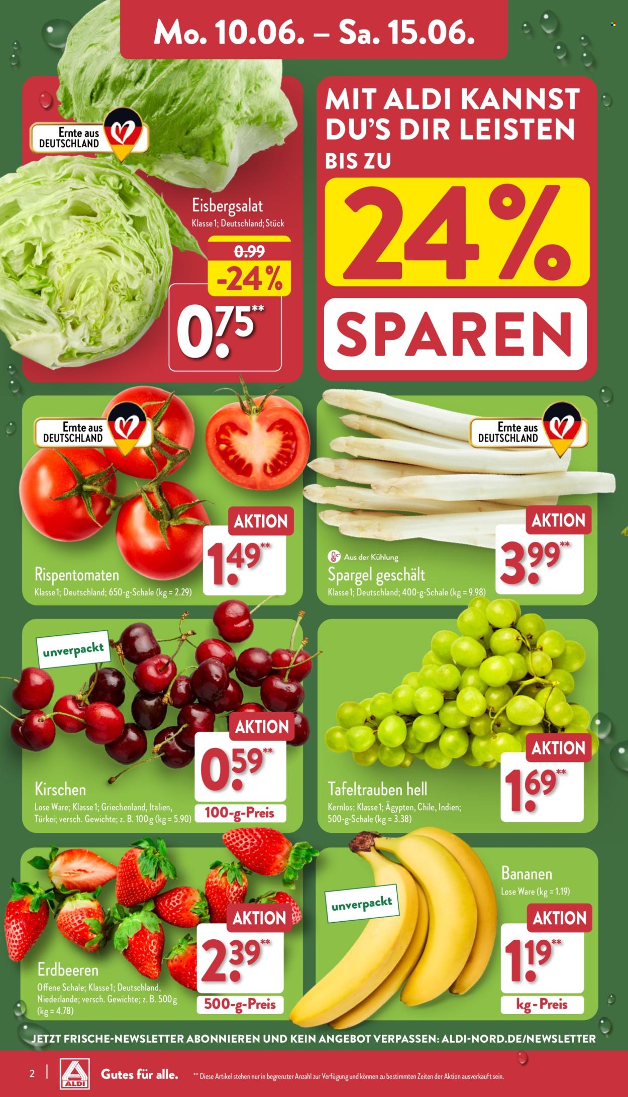 ALDI Nord Prospekte  - 10.06.2024 - 15.06.2024. Seite 2