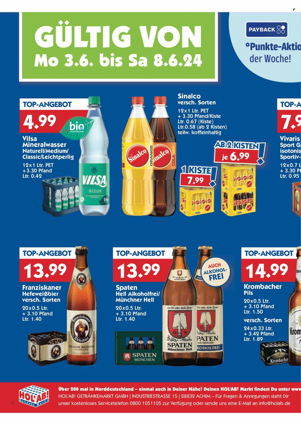 Hol'ab! Getränkemarkt Prospekte  - 3.06.2024 - 8.06.2024. Seite 2