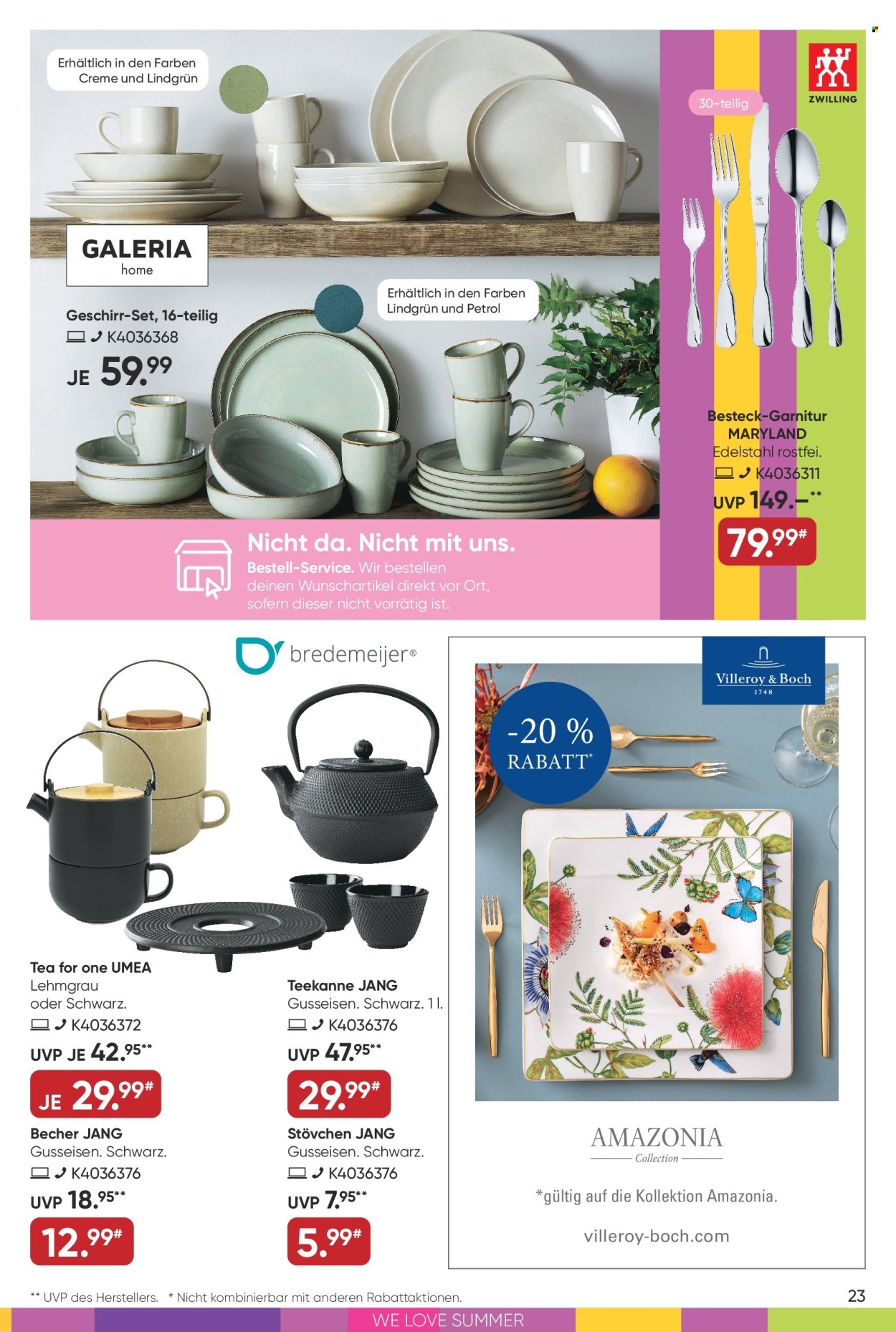 GALERIA Karstadt Kaufhof Prospekte  - 5.06.2024 - 11.06.2024. Seite 23
