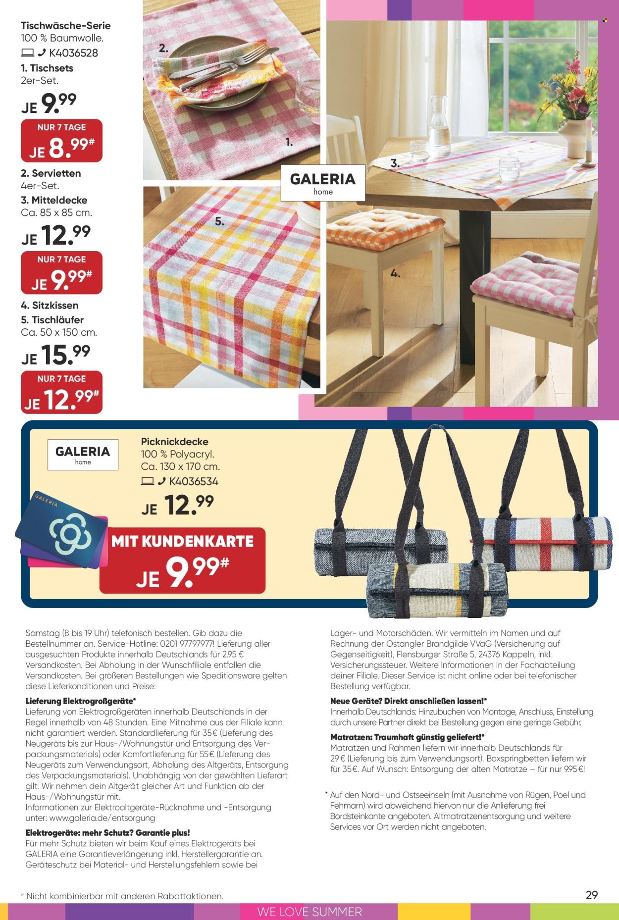 GALERIA Karstadt Kaufhof Prospekte  - 5.06.2024 - 11.06.2024. Seite 29